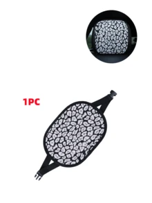 Almohada de cuello para asiento de coche con estampado de leopardo, soporte de cuello universal de fácil instalación para conducir, accesorio decorativo para coche, funda de almohada para cabeza - Lino con estampado de leopardo - Ver 16