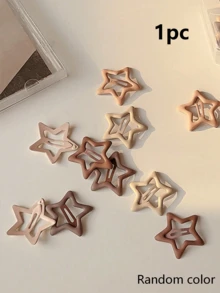 20/10/5/1pcs Matte Metallic Star Hair Clips, Fashion Mini Hair Accessories, Cute Five-Pointed Star Hair Claw Clips, Y2K Style, Suitable For Daily Wear - Multicolor - View 14
