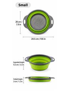 Keranjang Saringan Dapur Lipat dengan Pegangan, Saringan Pencuci Sayur & Buah, Keranjang Penyaring Penyimpanan Lipat, Cocok untuk Sayuran, Buah-buahan, Pasta, Mie, Persiapan Salad, Wastafel Dapur, Dapur Kecil, Dapur Apartemen dan Dapur Asrama - Beragam gaya dan warna - View 13