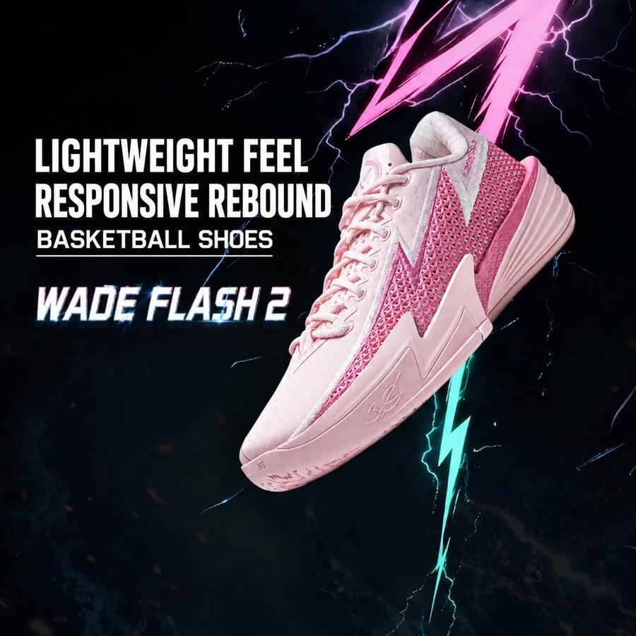 PEAK Wade FLASH 2 Men's Basketball Shoes, Breathable And Durable Court Shoes, Suitable For Pickleball And Badminton, ABPV013