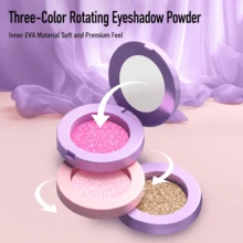 Set Mainan Rias Wajah Realistis untuk Anak-Anak, Set Kosmetik Plastik Ungu dan Merah Muda, Hadiah Natal dan Ulang Tahun untuk Anak Perempuan - Berwarna merah muda - View 8