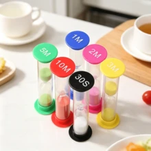 6-Piece Timer Set, 30s, 1 Min, 2 Min, 3 Min, 5 Min, 10 Min, Durable Kitchen, Home And Game Timer - 6Pcs - View 1