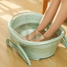 Disposable Foot Soak Bags For Foot Bath, Foot Therapy, Foot Relaxation, Foot Mask, Foot Basin, Foot Soak Film, Wooden Bucket Plastic Foot Soak Bags - Foot Soak Bag - View 5