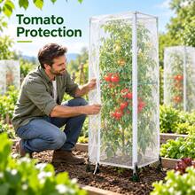 1pc Garden Plant Insect Protection Net Cover, Fine Mesh Insect Barrier, Breathable Plant Cover, Suitable For Vegetables, Fruits, Flowers, Prevents Birds And Insects Infestation - A - View 3