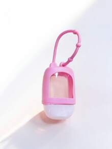 3pcs Random Color Flip Cap Squeeze Refillable Travel Containers, Antibacterial Hand Sanitizer Bottles With Sleeve Keychain, Suitable For Liquids And Toners - Multicolor - View 10