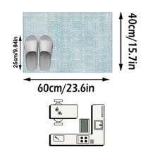 1 Buah Karpet Area Motif Bunga Geometris Biru Muda & Putih, Bahan Kasmir Imitasi, Bentuk Persegi Panjang, Pola Bohemian Vintage Usang, Dapat Dicuci dengan Mesin, Cocok untuk Ruang Tamu, Kamar Tidur, Dekorasi Rumah Sehari-hari, Dekorasi Rumah Estetis - MultiWarna - View 15