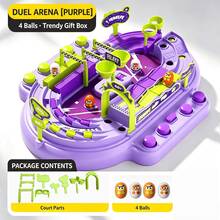 Children's Marble Racing Board Game, 2 Player Educational Track Toy, Suitable For Ages 3-14, Christmas, Halloween And Easter Holiday Birthday Gift - Mauve Purple - View 10