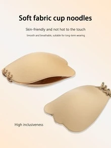 2pcs/1pc Women's Invisible Self-Adhesive Bra, Adjustable Drawstring, Backless Bra, Suitable For Women's Breast Pads, Thickened Breast Pads, Spaghetti Strap Dresses And Wedding Dresses. - Multi-color - View 8