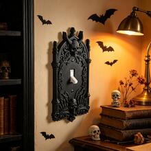 1pc Gothic Skull Arch 3D Printed Plastic Outlet Cover Plate, Dark Carved Design, Halloween Atmosphere Wall Socket Decorative Cover - Multicolor - View 5