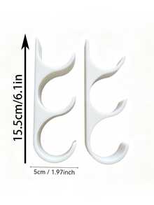 2Pcs Plastic Wrap Holder, Store Kitchen Paper, Plastic Wrap, Aluminum Foil, For Kitchen Counter & Cabinet, Holds 3 Rolls, Max 50mm Diameter, Space-Saving No Drill Mounting, Practical Housewarming Gift For Kitchen Lovers - Multicolor - View 9