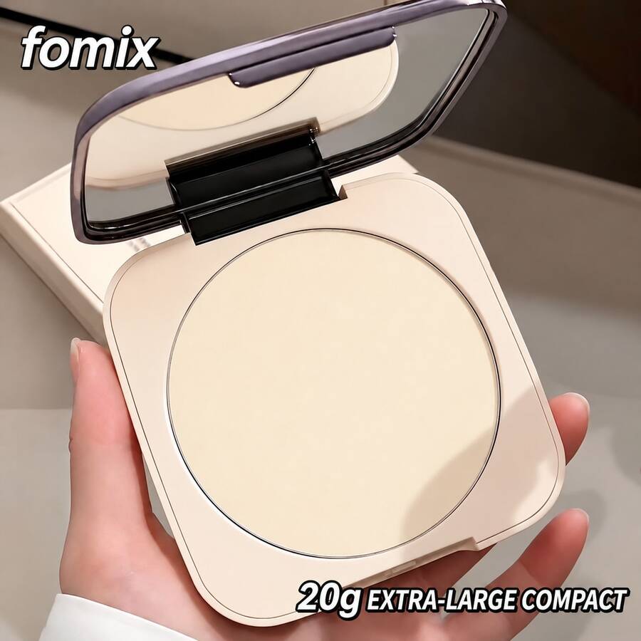 FOMIX 20g 特大號柔焦定妝粉餅,輕盈控油壓粉,絲滑柔霧啞光妝效,柔焦長效持妝,防水防汗不結塊臉部粉餅 - 01#象牙白 - 查看 1