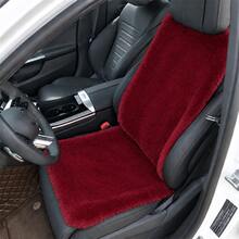 2Pcs/Set Universal Plush Car Seat Cushion, Warm Comfortable Seat Pad & Backrest, All Seasons Car Seat Cover - Multicolor - View 6
