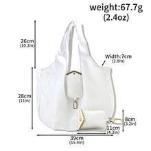 1pc Reusable Mini Keychain Tote Bag With Key Ring, Foldable Supermarket Shopping Bag, Daily Use Accessory - Multicolor - View 29