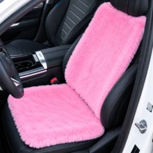 2Pcs/Set Universal Plush Car Seat Cushion, Warm Comfortable Seat Pad & Backrest, All Seasons Car Seat Cover - Multicolor - View 12