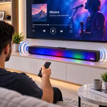 Bluetooth 5.0 Soundbar With RGB Lights, Remote Control, USB And Micro SD – 16W - View 5