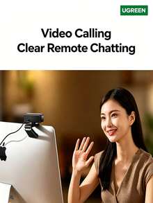 UGREEN USB External Computer Webcam 2K HD Wide-Angle Dual Microphone Auto-Focus For Desktop Laptop Video Calls Meetings Exams Interviews Live Streaming CM926 - View 4