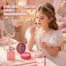 Girls Pretend Makeup Toy Set, Children's Simulation Makeup Role Play - Multicolor - View 6