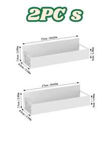 Aemoka 1/2pcs Magnetic Side Storage Rack, Suitable For Refrigerator And Washing Machine - No Drilling Installation, Fashionable Black Metal Surface, Wall-Mounted Spice Rack, Great For Storing Laundry Supplies - Multiple Styles and Colors - View 20