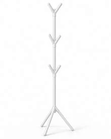 Perchero minimalista de pie con diseño de árbol | Almacenamiento estable con 6 ganchos | Sin taladros, ideal para espacios pequeños - Ver 6