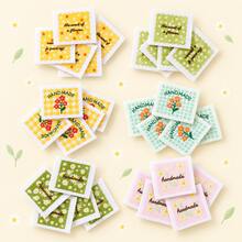 10/20/30/50pcs Handmade Sew-On Labels, Fabric Labels For Knitting And Crochet Crafts, Embossed Labels For Clothing And Handmade Products, Sewing Accessories For Knitwear And Wallets - Color Mixing - View 1