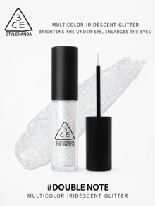 3CE Sanxi Jade Crystal Eye Gel 4.3g, Fine Glitter And Large Sequins, Lightweight And Non-Greasy, Brightens The Under-Eye Area, Perfect For Self-Use Or As A Gift - #DOUBLE NOTE - View 7