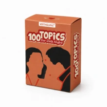 100 Topics For Date Night Couple Conversation Card Game, Meaningful Question Game, Perfect Gift For Christmas, Game Party, Engaging Interactive Tabletop Game For Adult Pair Holiday Gatherings - Multicolor - View 9