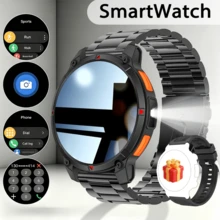 New Smart Watch With A 1.5-Inch Full Touchscreen, Wireless Voice Calls, Multiple Sports Mode Tracking, Weather Alerts, Message Notifications, Camera Control, Calendar/Stopwatch And Other Features, LED Flashlight, Compatible With Both Android And IOS. - View 6
