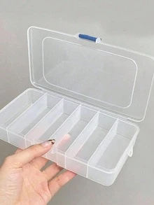 1pc Five Compartment Storage Box,Jewelry And Small Hair Accessory/Clip Storage Box,Beauty Tool Storage Box,Buckle Cover Multi-Compartment Storage Bag,Room Decor,Travel Essential,Desktop Storage,Brush/Perfume Storage,Women's Gift,Christmas Gift - Multicolor - View 9