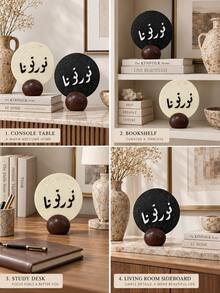 1pc Simple Yet Elegant Resin Ornament With Auspicious Meaning; A Beautiful Decorative Resin Piece For Home Decor, Interior Design, Tea Room Decoration, New Year's Gift, Or Christmas Present - A - View 2