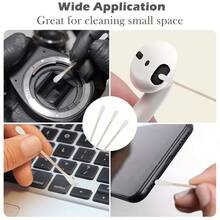 400/1200pcs Wooden Handle Cotton Swabs - No Fragrance Type, Double Round Head Cotton Swabs, Suitable For Ear Cleaning, Makeup Cleaning, Electronic Device Cleaning, Disposable Multi-Purpose Stick, Essential For Personal Care - Multicolor - View 8