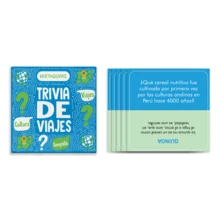 Trivia De Viajes Spanish Travel Trivia Card Game, Geography & Culture Quiz Tabletop Game, Great Gift For Christmas, Game Party, Fun Social Game For Adult Friends Holiday Gatherings - Multicolor - View 3