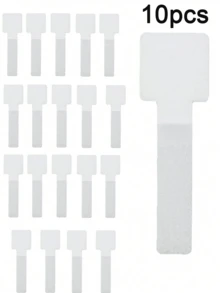 20/10pcs Solid Color Cable Management Clips, Self-Adhesive Nylon Reusable Cable Ties, Suitable For Desk, Cabinet, Home Appliance Cable Management, No-Drill Adhesive Design, Daily Use, Hook And Loop, Home Accessories, Wall Hanging, Photo Hanging, Fabric Glue, Home Decor - Multi-color - View 14