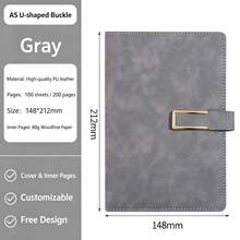 Premium A5 Notebook With PU Leather Cover, Soft And Delicate Texture, High-End Feel, Equipped With Practical Bookmark Ribbon For Quick Marking Of Reading And Writing Positions, Smooth Writing Without Ink Bleeding. Suitable For Business Meeting Notes, College Student Classroom Notes, Daily Journaling, Love Diary, Minimalist Black Versatile And Durable, Wear-Resistant Leather Surface For Long-Term Use Without Easy Wear, Balancing Quality And Practicality, A Quality Choice For Office, Study, And Life Recording, Halloween Gift, Christmas Gift, Birthday Gift, Back To School Gift, Best Friend Gift. - A5 - View 11