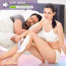 2-In-1 Electric Shaver/Body Hair Trimmer, USB Rechargeable, Wet & Dry Use, Stainless Steel Blades, Suitable For Legs, Bikini Line, Underarms, Autumn Home Decor, Back To School Essential, College Essential, Travel Essential, Holiday Essential, Beauty Tool - Multi-color - View 10