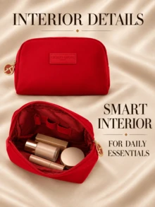 Giorgio Armani Armani Red Textile Bag, 18*12cm, Soft Fabric, Compact And Portable, Suitable For Daily Storage And Travel - Red - View 7