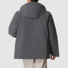 Adidas Men's Water-Repellent Windproof Insulated Hooded Down Jacket - Grey - Grey - View 3