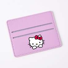 1pc Cute Sanrio Hello Kitty Card Holder, Women Fashion Mini PU Leather Card Wallet, Portable Slim Credit ID Card Case - Multicolor - View 11