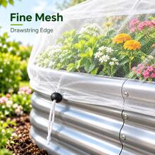 1pc Garden Plant Insect Protection Net Cover, Fine Mesh Insect Barrier, Breathable Plant Cover, Suitable For Vegetables, Fruits, Flowers, Prevents Birds And Insects Infestation - A - View 2