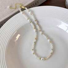Women's Starfish Pearl Necklace, Unique Niche Design, Clavicle Chain, Elegant Versatile Delicate Star Accessory - Multicolor - View 5