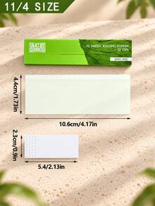 1 Pack 32 Sheets Extra Large Green Rolling Papers With 32 Filter Tips, Ultra Thin Slim Booklet Design, Smooth Burning Smoking Accessories - Multicolor - View 3