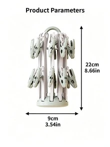 1-Pack (20-Clip) Retractable Hanger – Space-Saving Organizer For Children's Closets; Suitable For Nurseries, Kids' Rooms, Bedrooms, Offices, And For Organizing Teen Clothing, Closets, And Drying Racks. - View 7