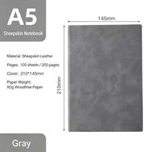 Premium A5 Notebook With PU Leather Cover, Soft And Delicate Texture, High-End Feel, Equipped With Practical Bookmark Ribbon For Quick Marking Of Reading And Writing Positions, Smooth Writing Without Ink Bleeding. Suitable For Business Meeting Notes, College Student Classroom Notes, Daily Journaling, Love Diary, Minimalist Black Versatile And Durable, Wear-Resistant Leather Surface For Long-Term Use Without Easy Wear, Balancing Quality And Practicality, A Quality Choice For Office, Study, And Life Recording, Halloween Gift, Christmas Gift, Birthday Gift, Back To School Gift, Best Friend Gift. - A5 - View 14