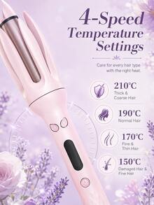 GENAI 32mm Automatic Rotating Curling Iron, Fast Heating Anti-Scald Hair Curler, Portable Travel Styling Tool, Suitable For Gifts - Multicolor - View 6