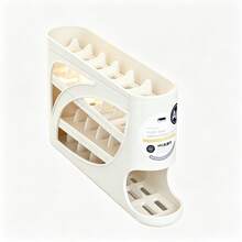 Egg Rolling Machine, Automatic Egg Rolling Storage Rack, Refrigerator Egg Storage Container, Space Saving Egg Container For Refrigerator And Countertop, Practical Egg Rack For Kitchen Pantry, Keeping Eggs Neatly Arranged For Daily Kitchen Use - Multicolor - View 13