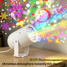2026 New LED Christmas Snowflake Projector Light | USB Powered | Includes Stand | Dynamic Christmas Projector Light, Dynamic Snowflake Projector Light | Room Decoration Light | Event Decoration | Christmas | New Year - White Christmas Projector Light - View 10