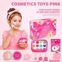Girls Pretend Makeup Toy Set, Children's Simulation Makeup Role Play - Multicolor - View 2