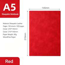 Premium A5 Notebook With PU Leather Cover, Soft And Delicate Texture, High-End Feel, Equipped With Practical Bookmark Ribbon For Quick Marking Of Reading And Writing Positions, Smooth Writing Without Ink Bleeding. Suitable For Business Meeting Notes, College Student Classroom Notes, Daily Journaling, Love Diary, Minimalist Black Versatile And Durable, Wear-Resistant Leather Surface For Long-Term Use Without Easy Wear, Balancing Quality And Practicality, A Quality Choice For Office, Study, And Life Recording, Halloween Gift, Christmas Gift, Birthday Gift, Back To School Gift, Best Friend Gift. - A5 - View 19