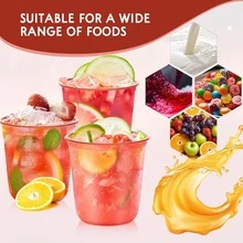Vintage Red Rimmed Drinking Cup, Beautiful Cold Beverage Container, Suitable For Lemonade, Iced Latte And Fruit Cocktails, Perfect For Backyard BBQ, Pool Party, Wedding Banquet, Brunch Event And Summer Outdoor Table Decor. - View 3