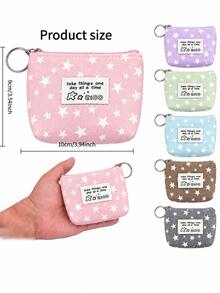 XD 12/6/3/1pc Fashion Mini Women's Coin Purse, Can Store Keys, Earphones/Lipstick/Cards/Small Mirror And Other Small Items, Easy To Carry, Can Easily Fit Into Pocket, Backpack Or Handbag, Does Not Take Up Space, Suitable For Travel - Multicolor - View 2