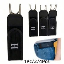 1/2/4 cái móc thắt lưng không khóa, dây thắt lưng co giãn không khóa, cho thiết bị chiến thuật mang theo hàng ngày, hệ thống khóa thắt lưng tàng hình điều chỉnh được, gắn vào đai quần - Khóa bằng thép không gỉ - Xem 3